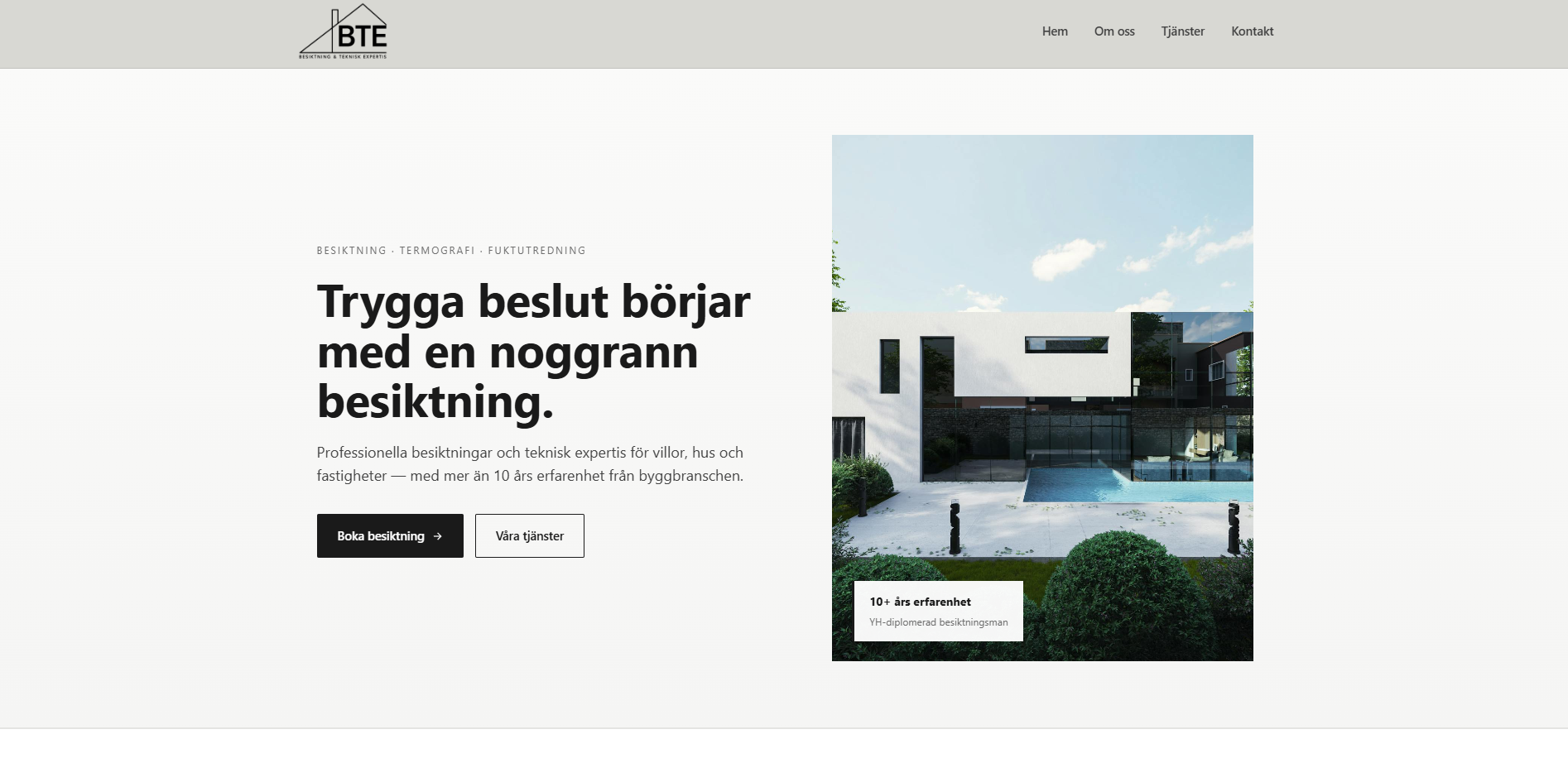 BTE — Besiktning & Teknisk Expertis