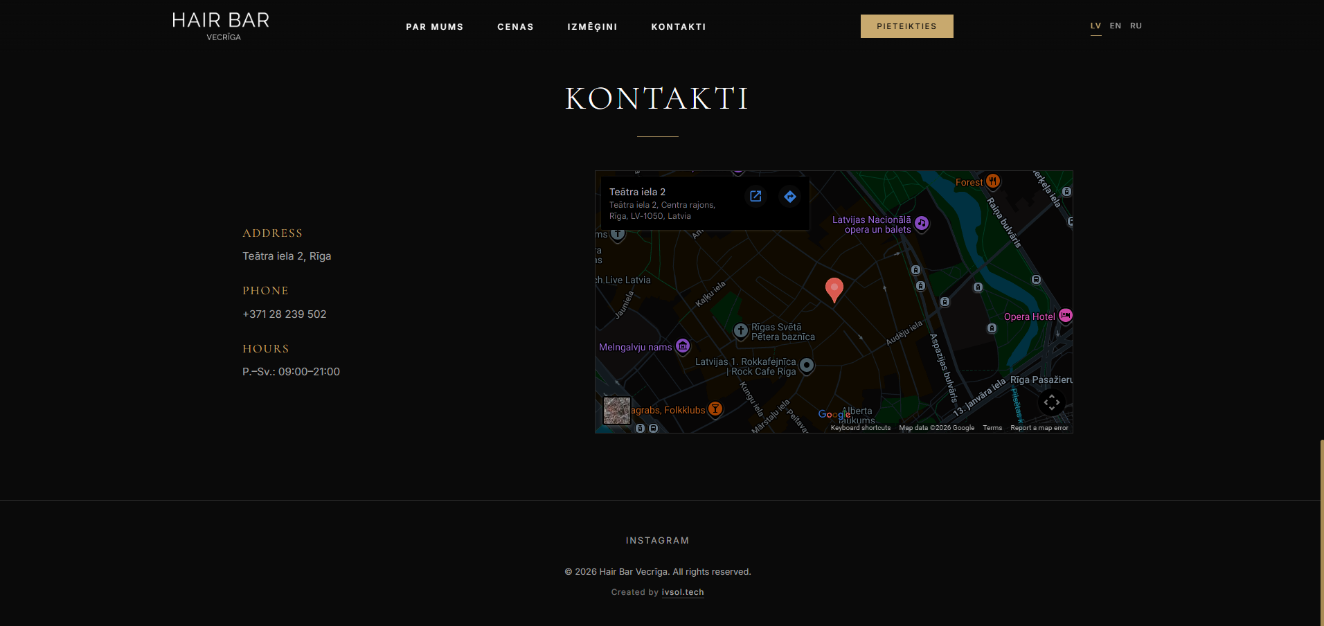 Contacts — Location